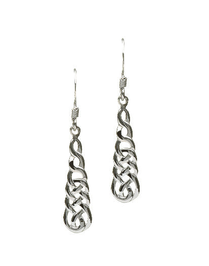 Sterling Silver Celtic Drop Earring - Online Celtic Jewelry