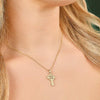 10K Yellow Gold Small Double Sided Cross Pendant