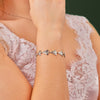 Sterling Silver Bracelet Trinity Knot 9 Link