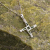 Sterling Silver Marble St Brigids Cross Pendant
