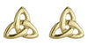 9K Yellow Gold Trinity Knot Stud Tiny