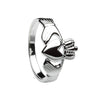 Mens Silver Heavy Weight Claddagh Ring