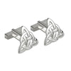 Mens Sterling Silver Large Trinity Knot Cufflinks