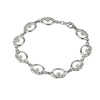 Sterling Silver Bracelet 8 Claddagh Links