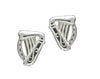 Sterling Silver Celtic Harp Earrings