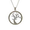 Sterling Silver Celtic Marcasite Tree of Life Pendant