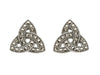Sterling Silver Celtic Marcasite Trinity Earrings