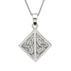 Sterling Silver Celtic Square Trinity Knot Pendant