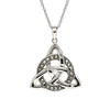 Sterling Silver Celtic Trinity Circle with Marcasite Pendant