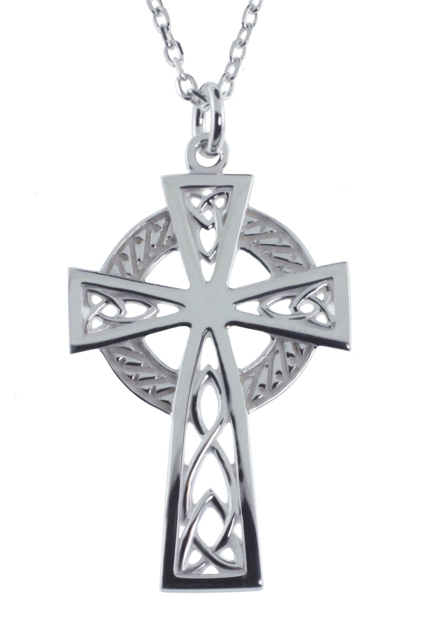 Sterling Celtic Cross Necklace Scotland | The Shepherd's Knot