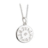 Sterling Silver History Of Ireland Disc Pendant