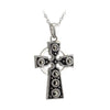 Sterling Silver Large Marcasite Cross Pendant
