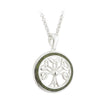 Sterling Silver Marble Tree Of Life Pendant
