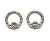 Sterling Silver Marcasite Claddagh Stud Earring