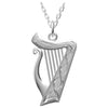 Sterling Silver Musical Harp Pendant
