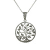 Sterling Silver Small Marcasite Celtic Tree of Life Pendant