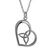 Sterling Silver Trinity Heart Pendant