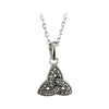 Sterling Silver Trinity Knot Marcasite Pendant
