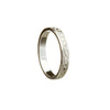 White Gold 14K Celtic Knot Narrow Engraved Ring