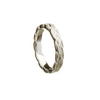 White Gold 14K Heavy Weight Celtic Weave Narrow Ring