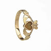 Yellow Gold 10K Claddagh Ring with Connemara Marble