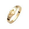 Yellow Gold 10K Elegance Claddagh Design Ring