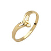Yellow Gold 10K Petit Trinity Knot Ring